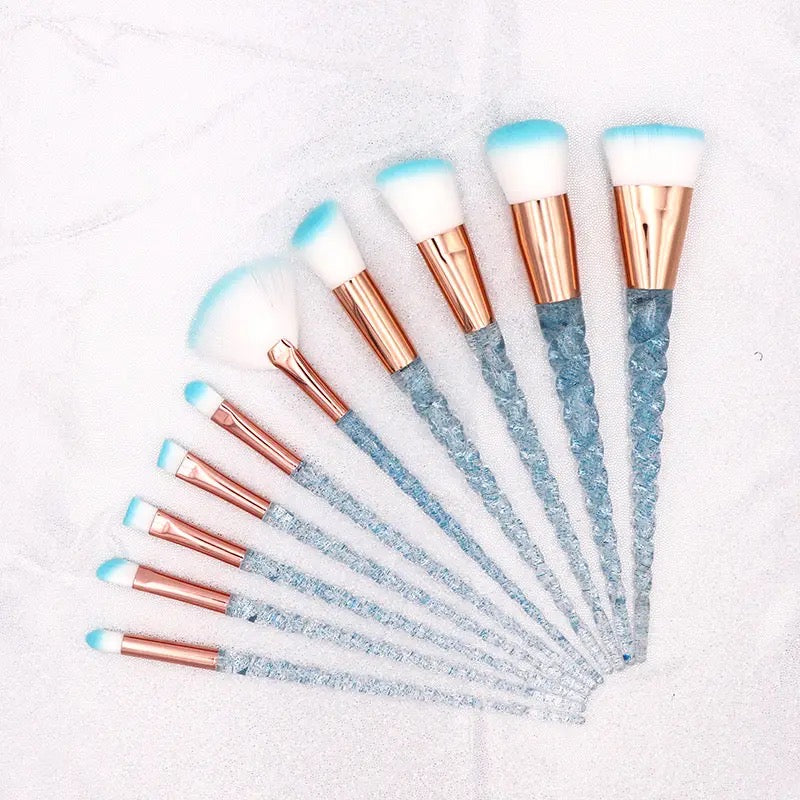 Unicorn Makeup Brush Set 10pc