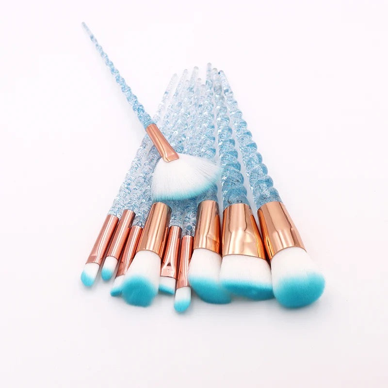 Unicorn Makeup Brush Set 10pc