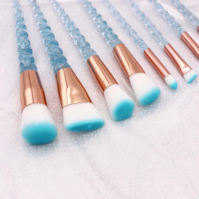 Unicorn Makeup Brush Set 10pc