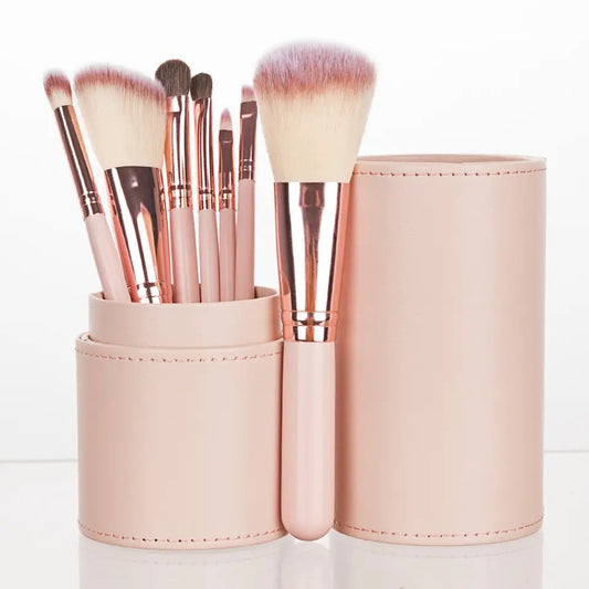 Professional Makeup Brush Set with Bucket 7pc