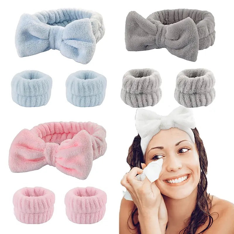 Face Wash Plush Headband