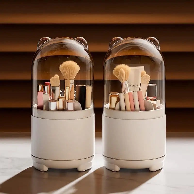 Pink Bear Ear Makeup Brush Holder